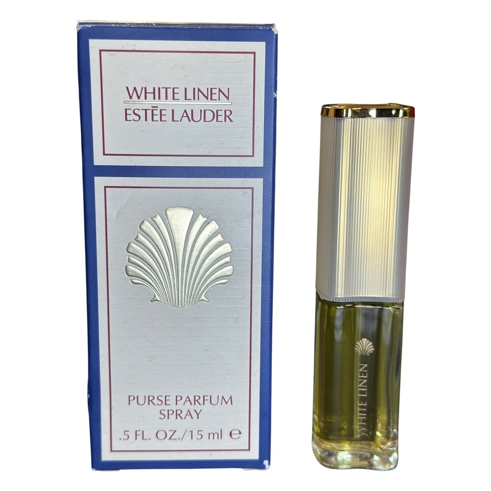 Estee Lauder White Linen Purse Parfum Spray 0.5 fl oz 15 ml VTG with Box Perfume